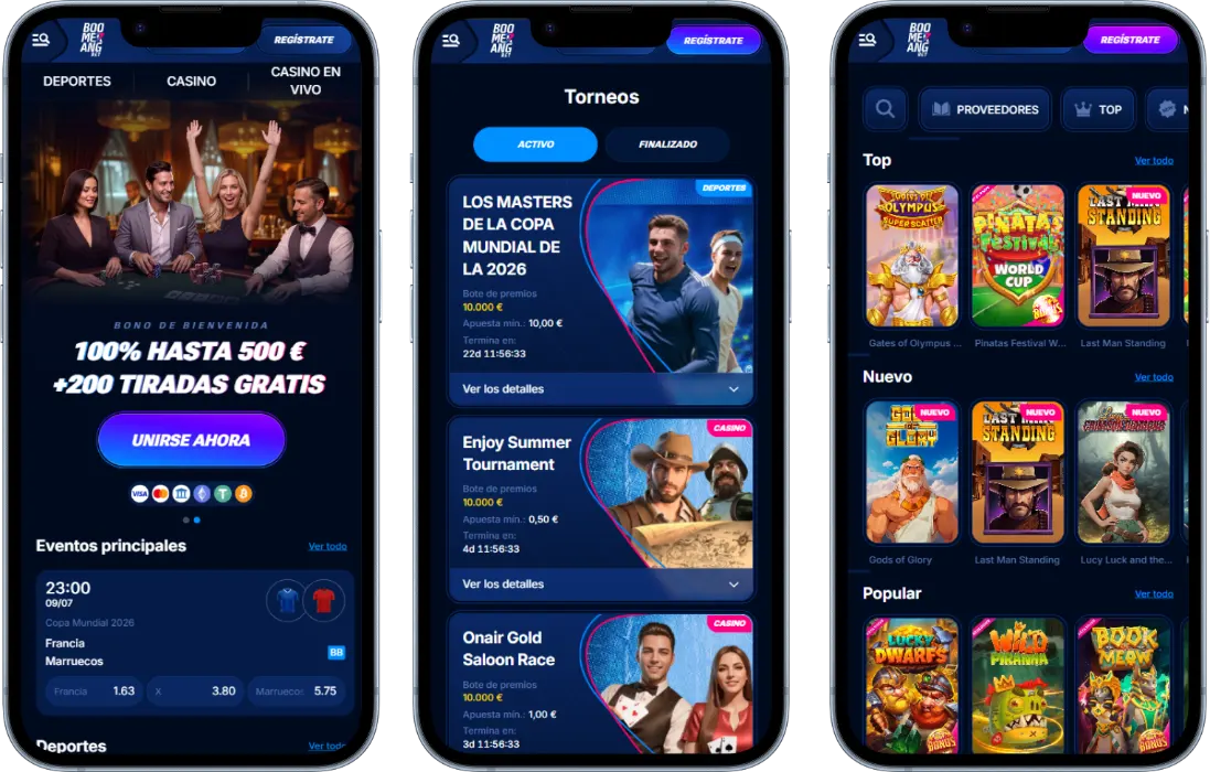 Boomerang Bet Casino en el Móvil Boomerang Bet Casino en el Móvil